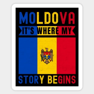Moldova It's Where My Story Begins Sticker